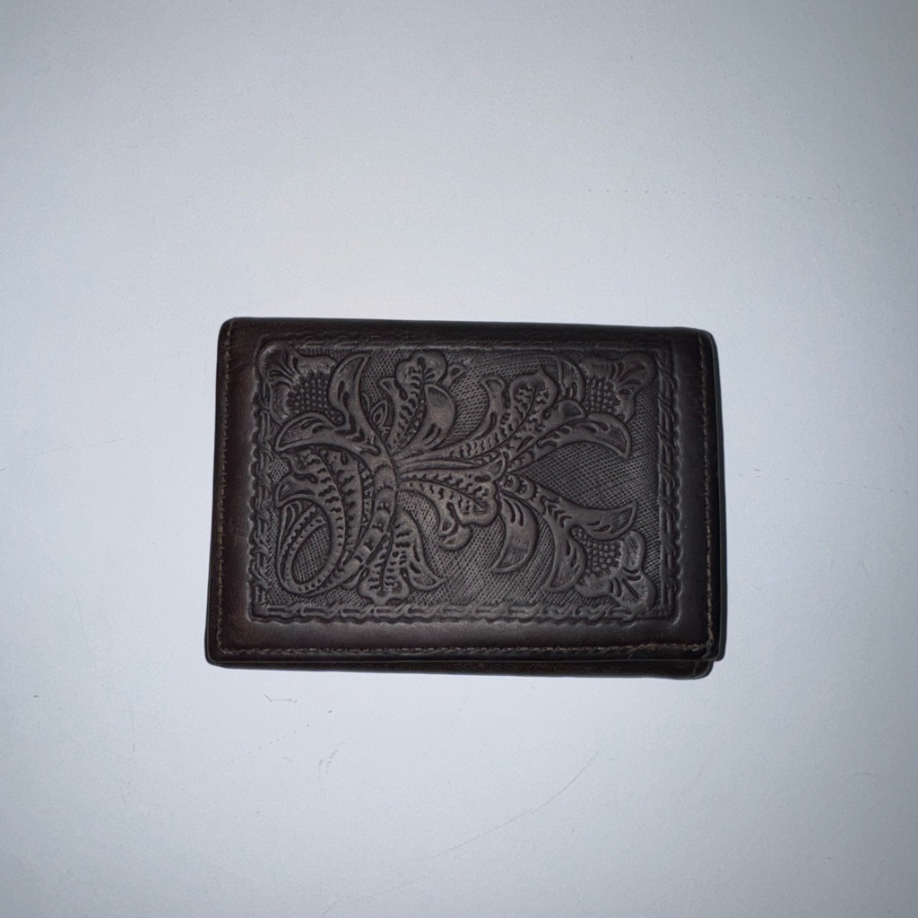 Levis Western Leather Bifold Id Wallet